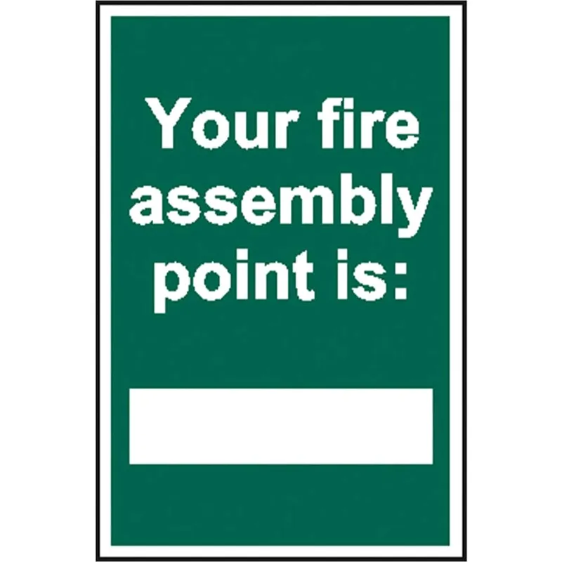 Scan Your Fire Assembly Point Is Pvc Sign 200mm 300mm Standard