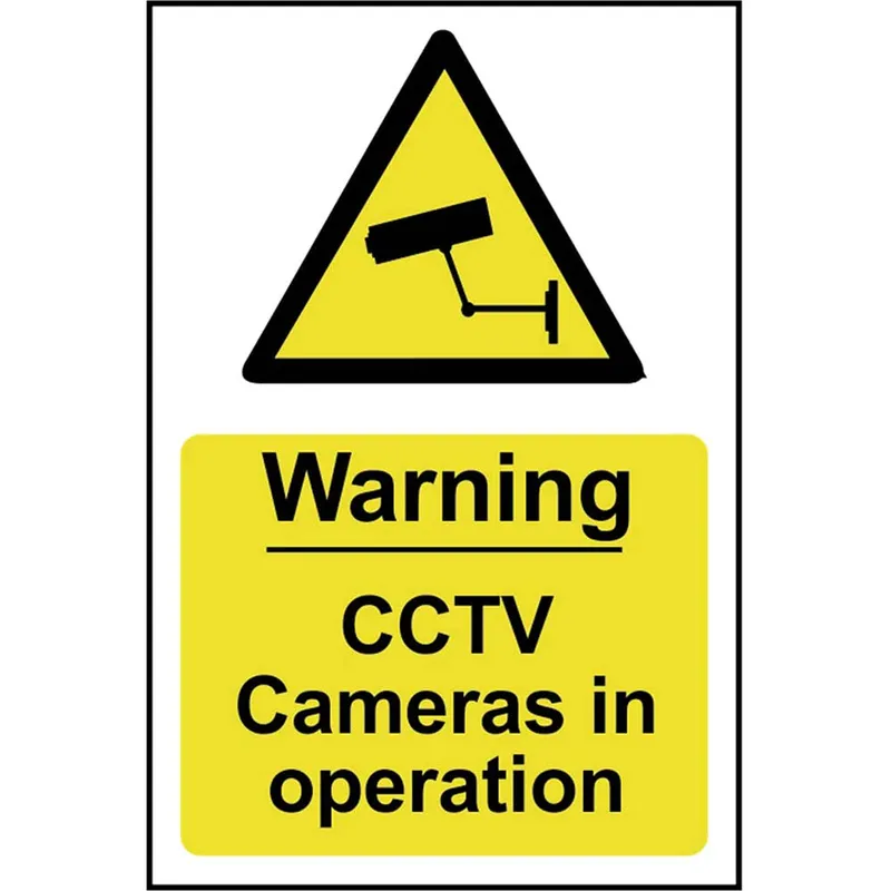 Spectrum Industrial Warning Cctv Cameras In Op S/A Pvc Sign 200x300mm