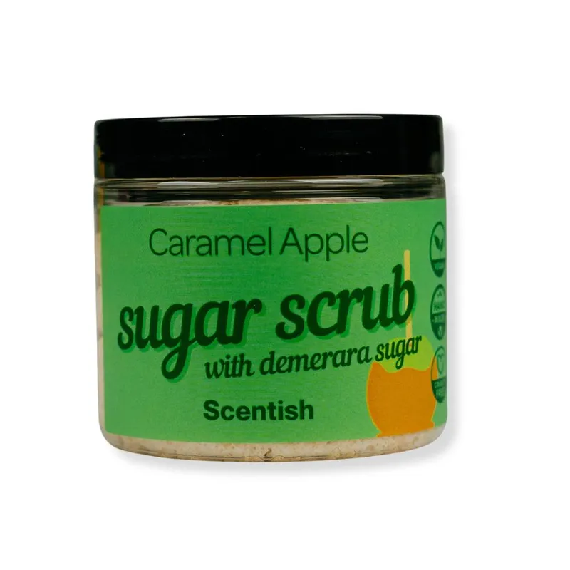 Scentish Unisex Caramel Apple Sugar Scrub in Natural Natural One Size female
