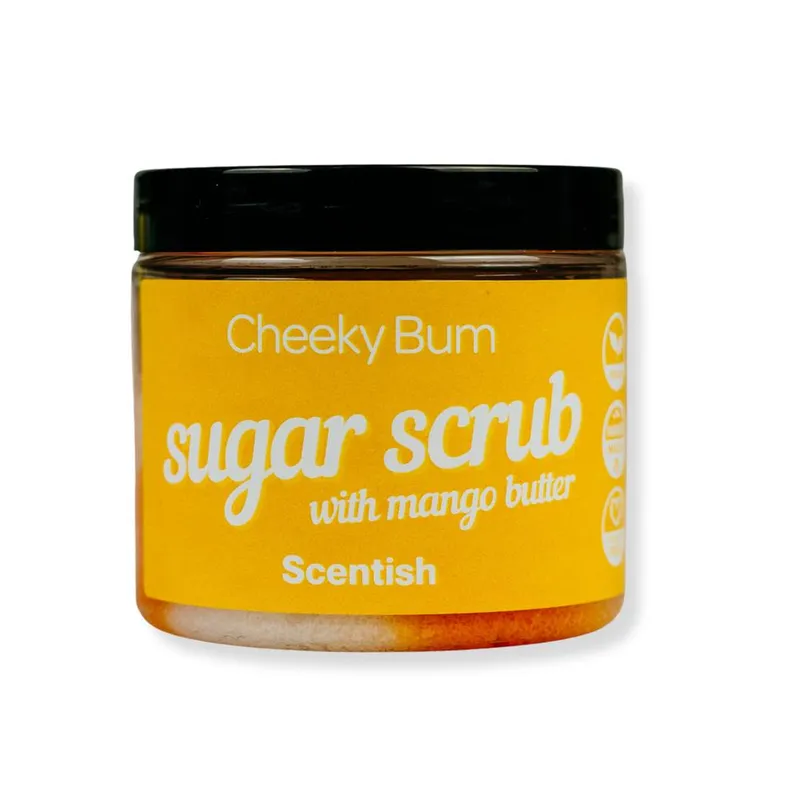 Scentish Unisex Cheeky Bum Sugar Scrub in Natural Natural female