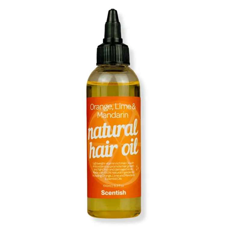 Scentish Women's Orange, Lime & Mandarin Hair Oil in Natural Size: 100ml Natural 100ml female