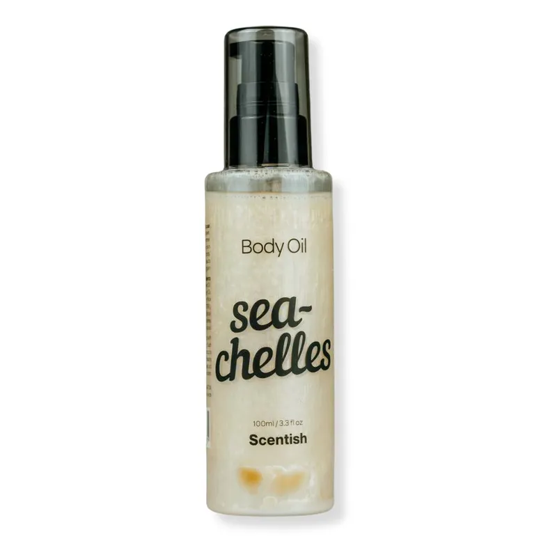 Scentish Sea-Chelles Shimmering Body Oil in Cream Size: 100ml - Cream - Size: 100ml
