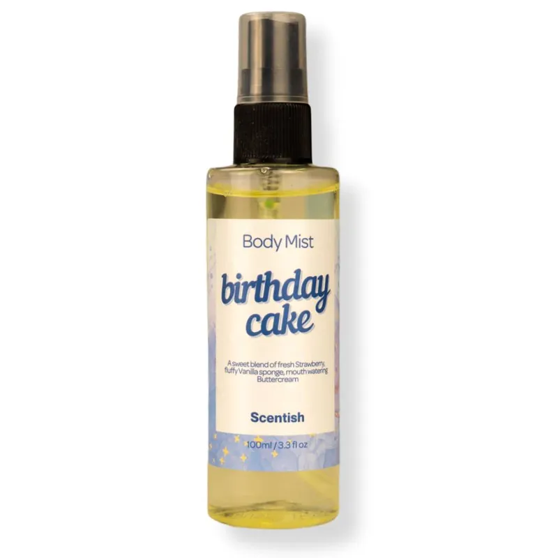 Scentish Unisex Birthday Cake Body Mist in Clear Clear One Size female