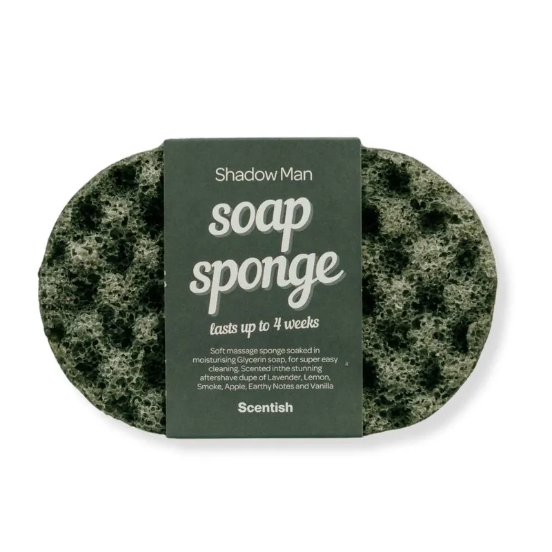 Scentish Unisex Shadow Soap Spongee in Dark Grey Dark Grey female