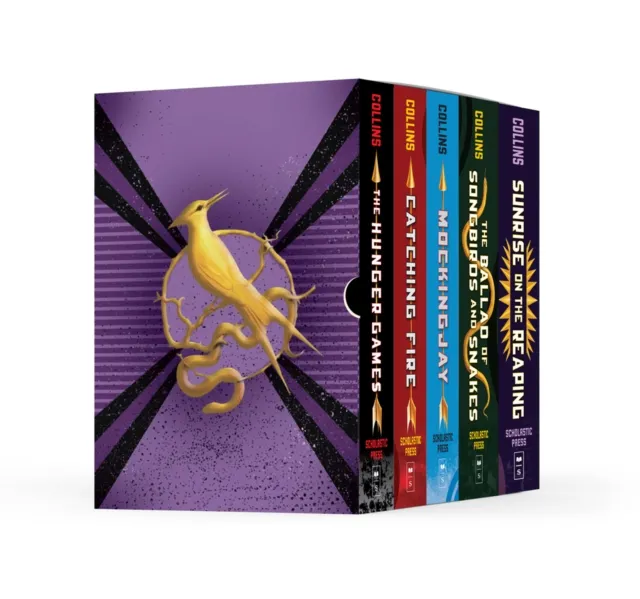 Suzanne Collins The Hunger Games 1-5 Box Set Hardback Book Multicolor