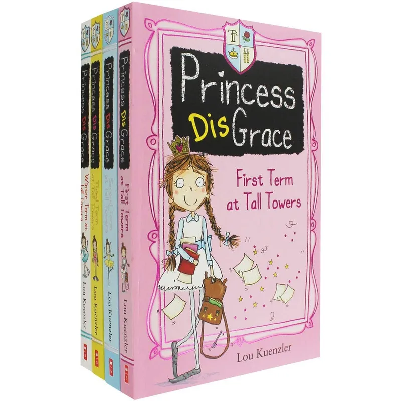 Scholastic Princess Disgrace 4 Books Collection Set By Lou Kuenzler
