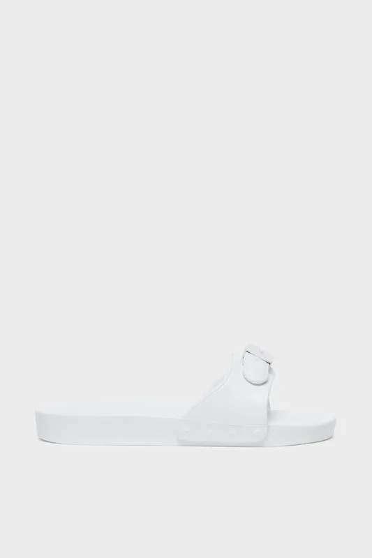 Debenhams Women's Pescura Flat Sandal in White Size: 37 Off White female