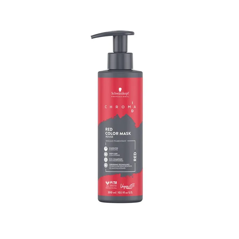 Schwarzkopf Chroma ID Colour Mask 300ml-Red in Clear - Clear