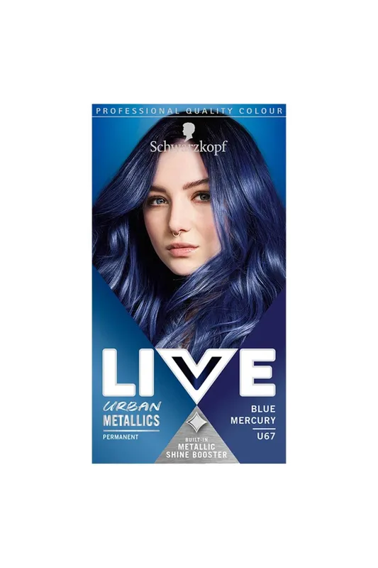 Schwarzkopf Live Intense Colour 'Hair Dye' U67 Blue Mercury - Blue - Size: One Size