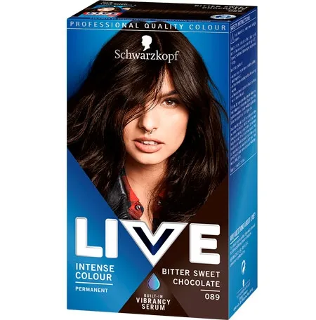 Schwarzkopf Live Permanent Hair Colour - 089 Bitter Sweet Chocolate