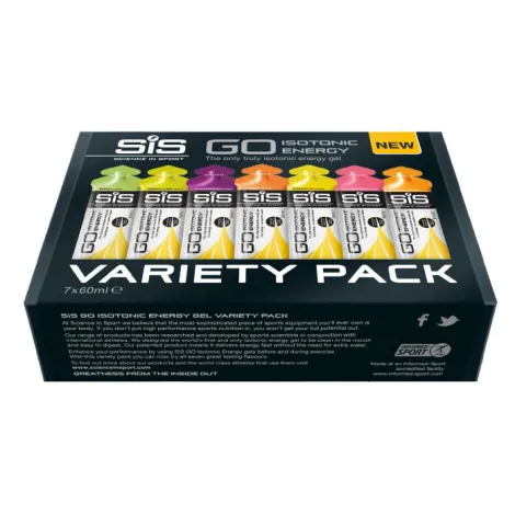Science in Sport Sis Go Isotonic Gel Variety Pack - 7 x 60ml