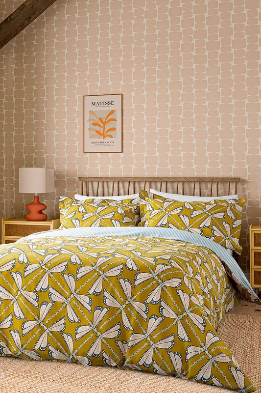 Scion Moon Flights Super Kingsize Duvet Cover Set, Chai