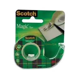 Scotch Clear Magic Tape 19mm x 7.5m (12 Pack)