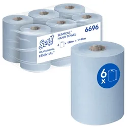 Scott Essential Slimroll Hand Towel Roll Blue 190m (6 Pack) 6696