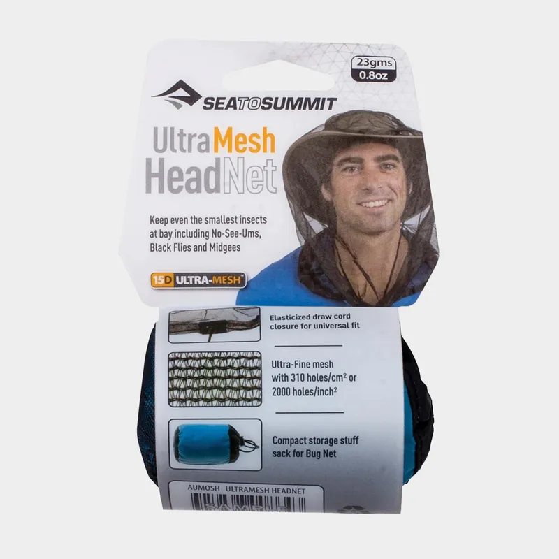 Sea to Summit Ultra-Fine Mosquito Head Net, Black