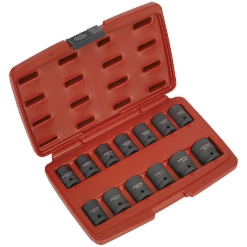 AK5613TD Premier Total Drive® Impact Socket Set 1/2''Sq Drive 13pc - Sealey