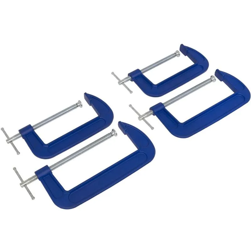 Sealey AK6006SET G-Clamp Set 4pc - 150mm & 200mm