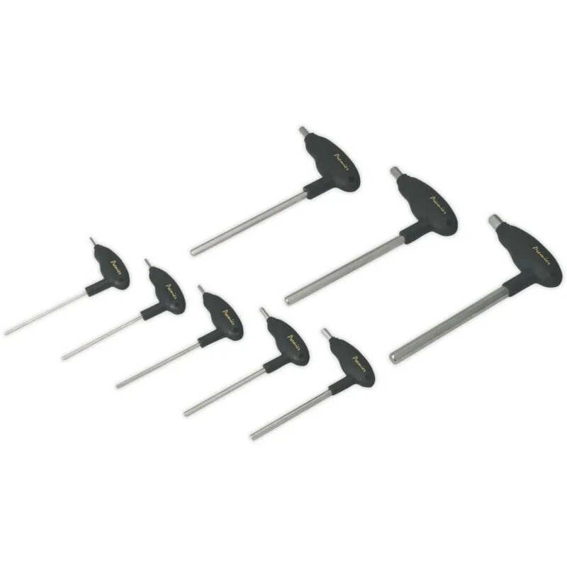AK7143 Premier T-Handle Hex Key Set 8pc - Sealey