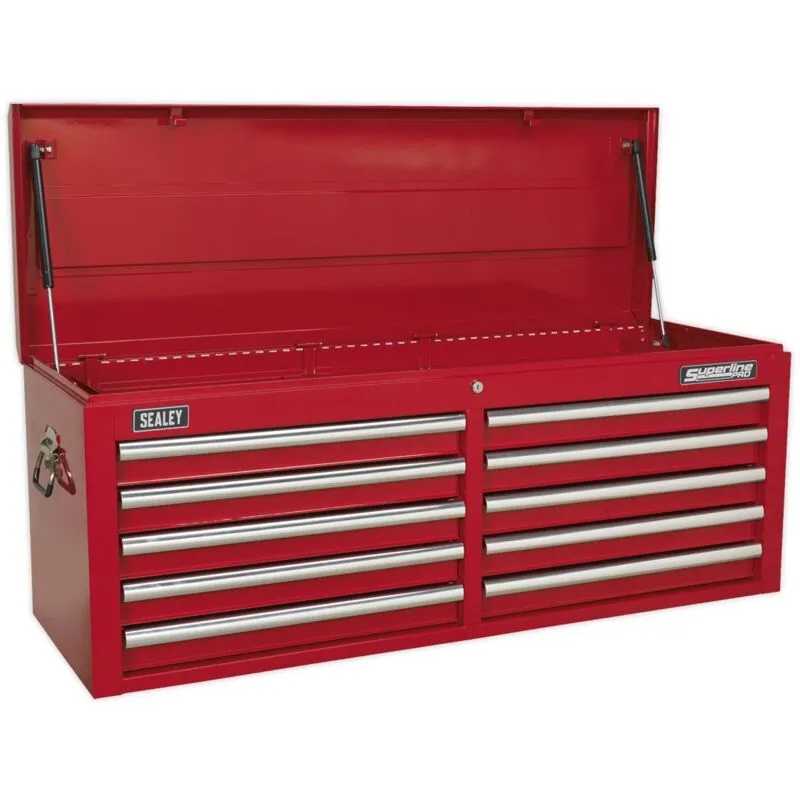 AP5210T Superline pro Topchest 10 Drawer - Red - Sealey