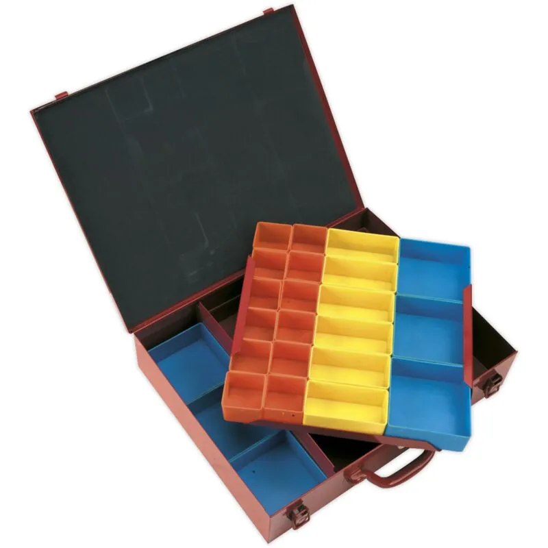 Sealey 27 Compartment Metal Organiser Case