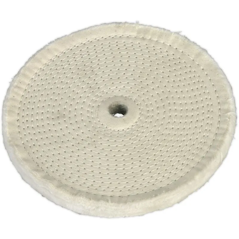 Sealey BG200BW Buffing Wheel Ø200 x 16mm Ø16mm Bore Fine