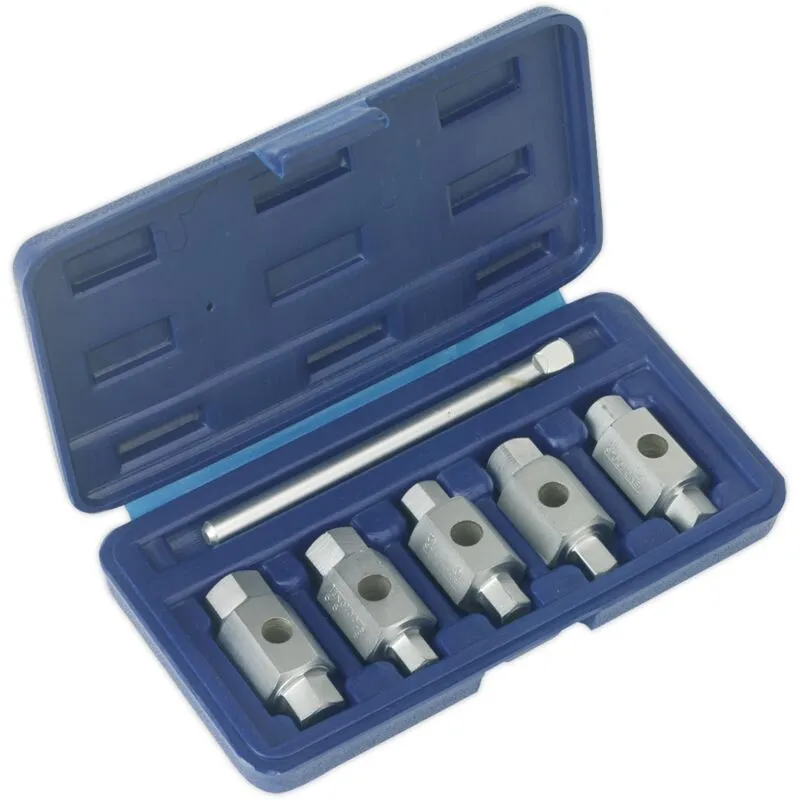 Sealey AK659 6 Piece Drain Key Double Ended Set