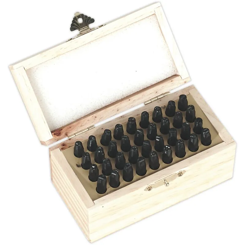 Sealey AK9296 Letter and Number Punch Set 36pc