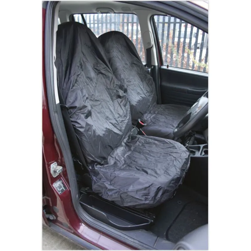 Lightweight Front Seat Protector Set 2pc CSC5 - Sealey