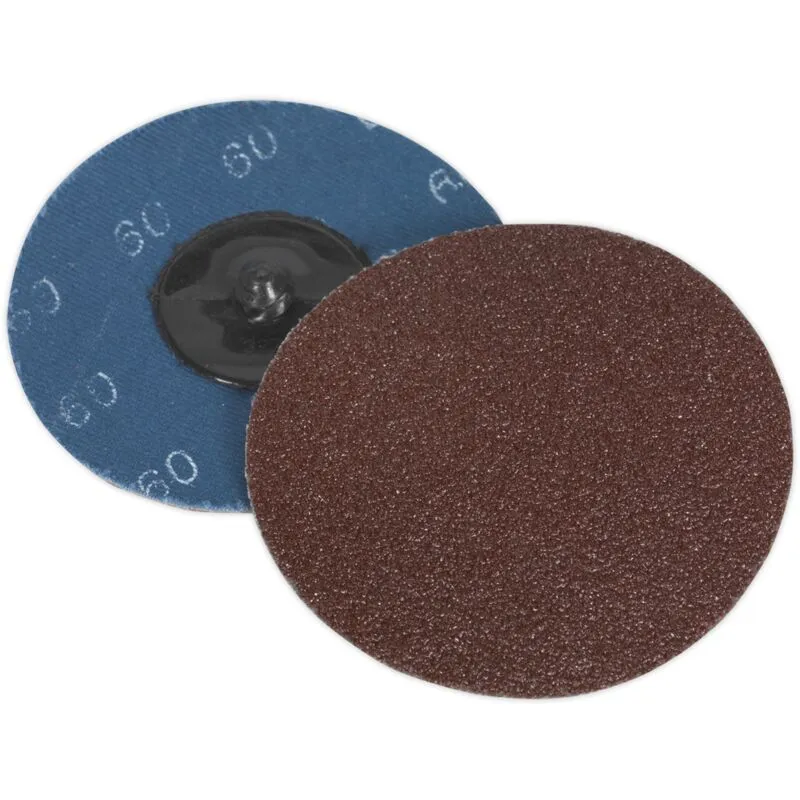 Quick-change Sanding Disc 75MM 60 Grit Pack of 10 - Sealey