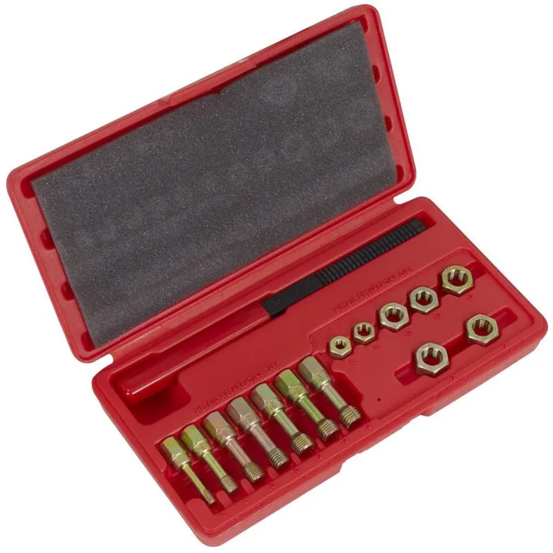 Re-Threader Kit 15pc Metric AK310 - Sealey