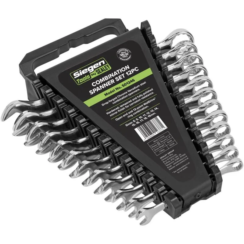Siegen 12 Piece Combination Spanner Set