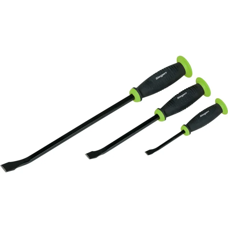 S0558 Siegen Pry Bar Set with Hammer Cap 3pc - Sealey
