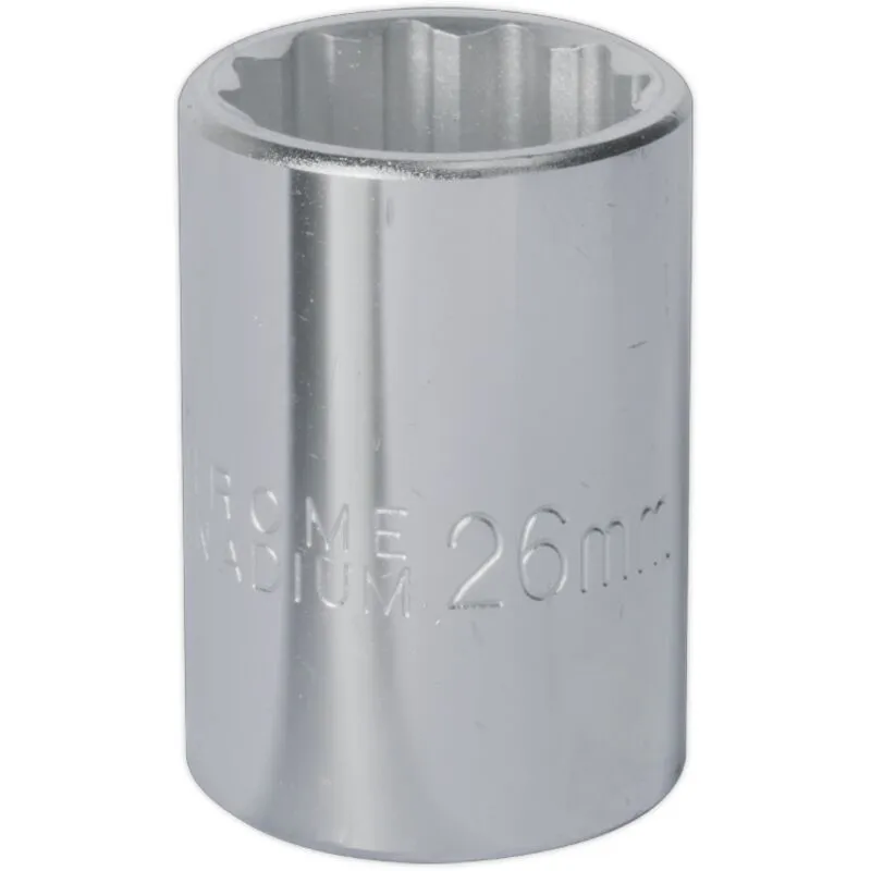 S34/26 Premier Socket 3/4'Sq Drive 26mm - Sealey