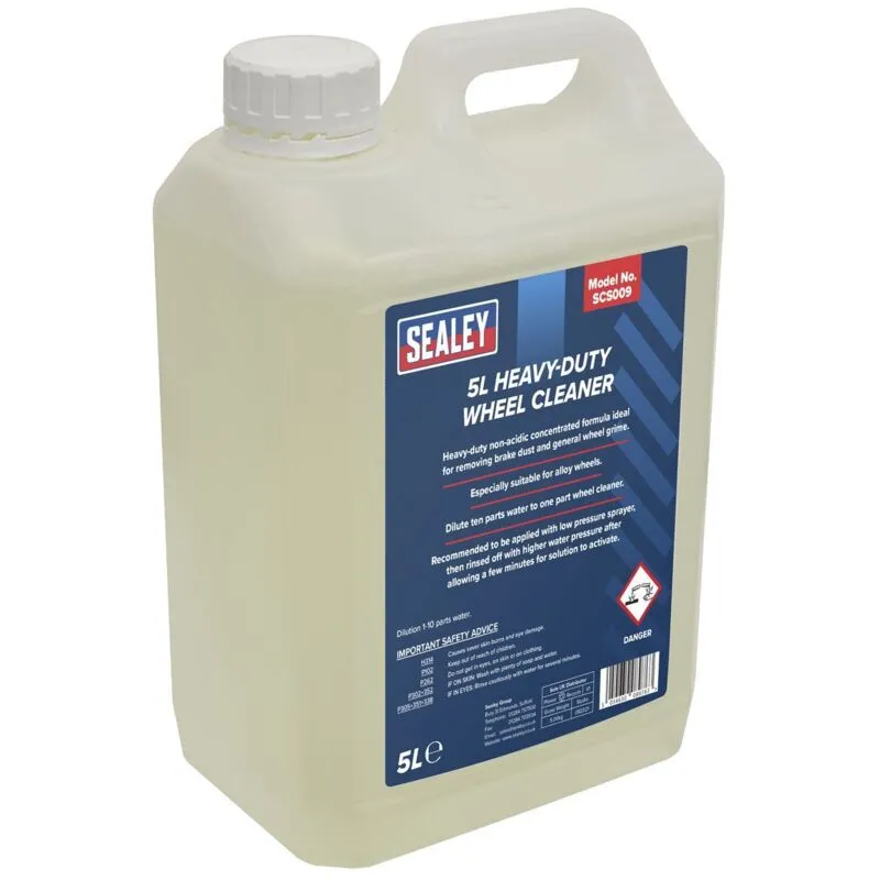 SCS009 Heavy-Duty Wheel Cleaner 5L - Sealey