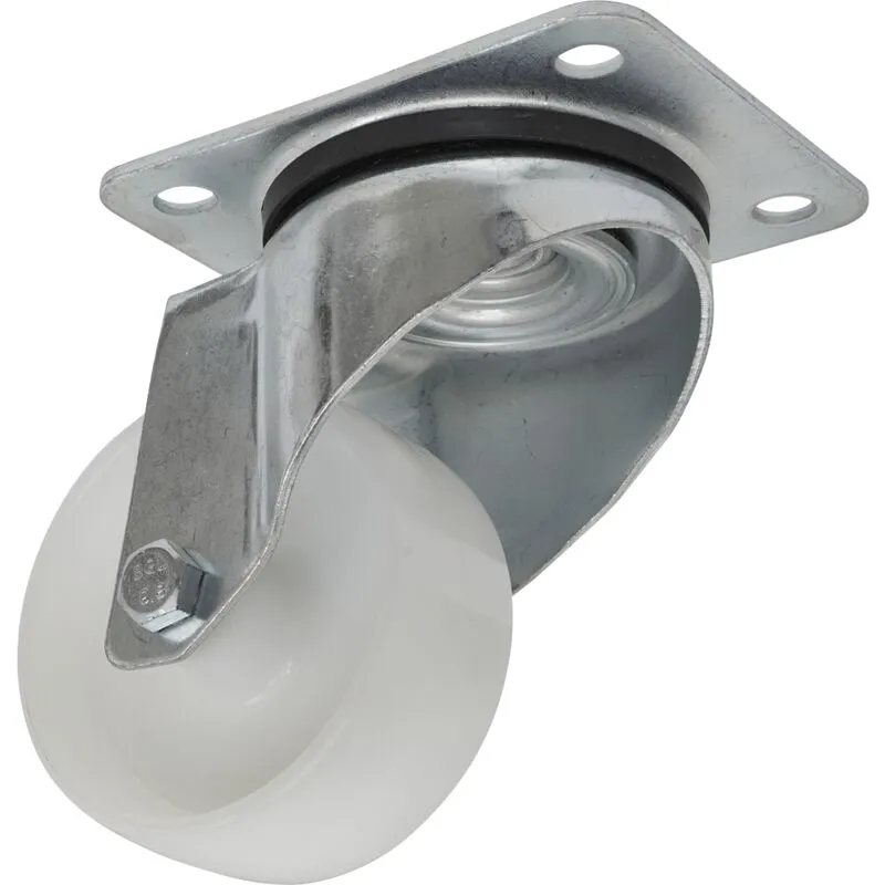 SCW480SP 80mm Castor Wheel with Swivel Plate - Sealey