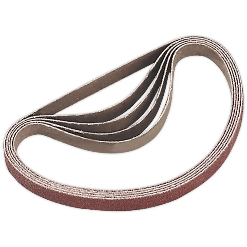 Sealey 10mm x 330mm Sanding Belt 10mm x 330mm 60g Pack of 5