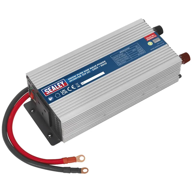 Sealey Pure Sine Wave Power Inverter 1000W 12V PSI1000