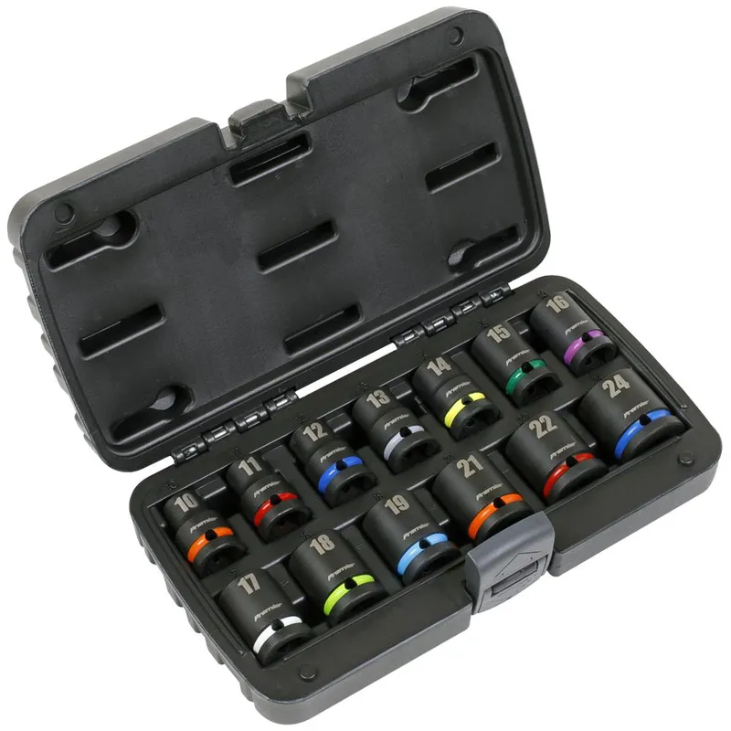 Sealey Premier Impact Socket Set 1/2""Sq Drive 13pc AK5617M