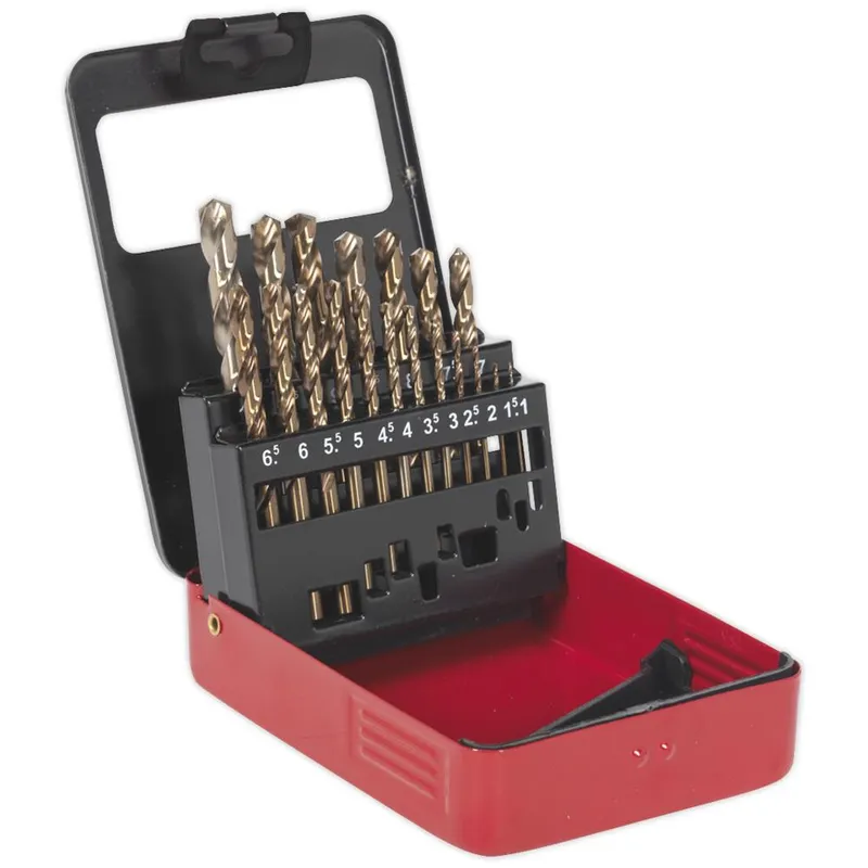 Sealey 19 Piece Hss-Co Drill Bit Set