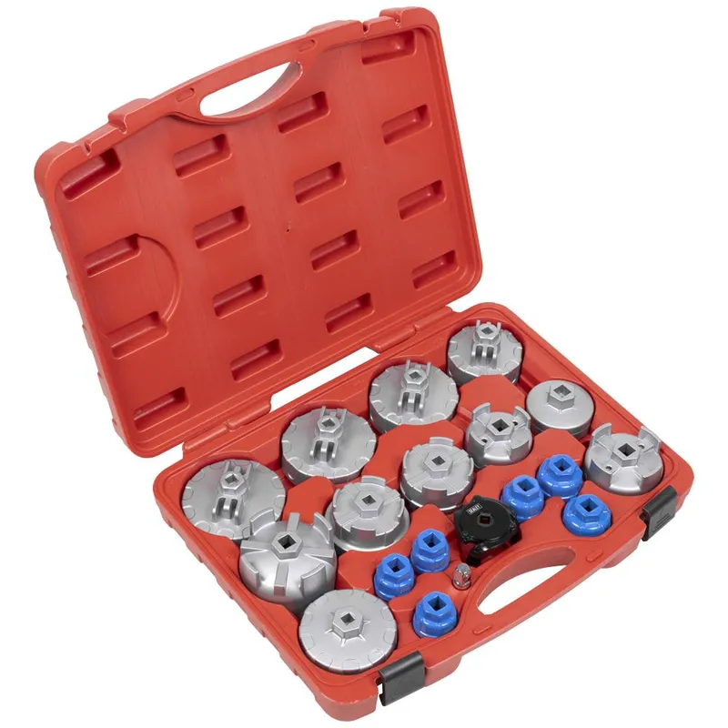VS7013 Oil Filter Cap Wrench Set 19pc - Sealey