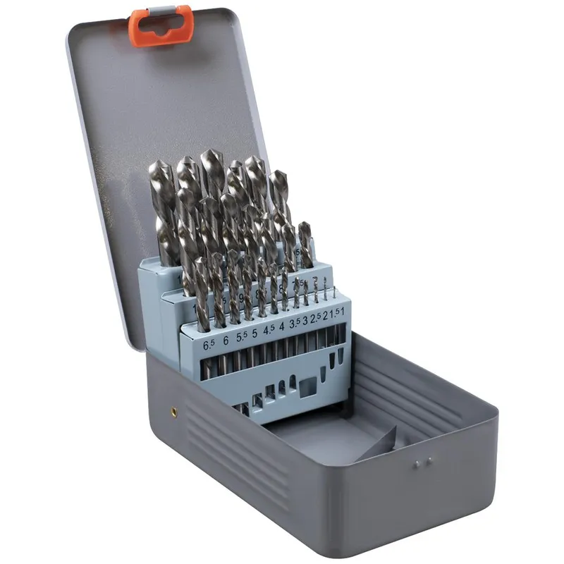 AK8191 Left-Hand Spiral Drill Bit Set 25pc - Sealey