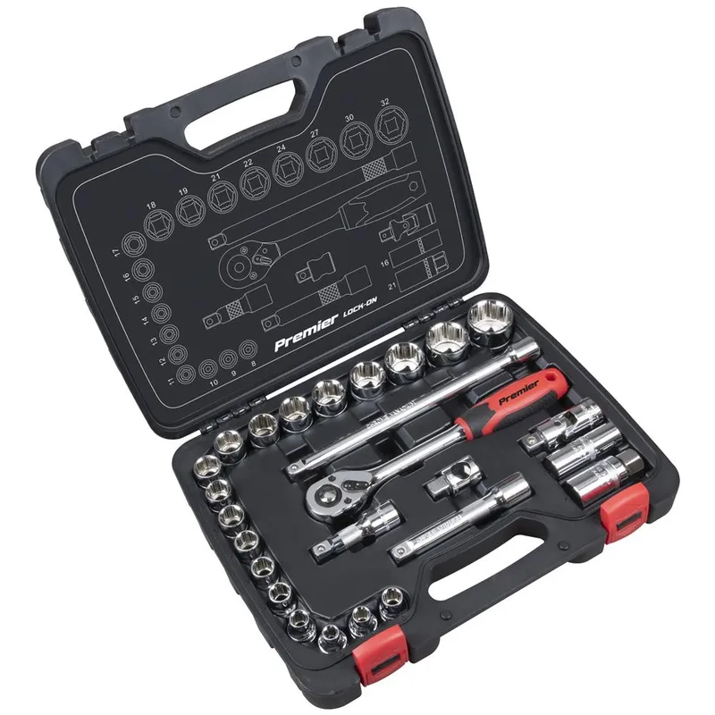 Sealey 26 Piece 1/2" Drive Socket Set 1/2"
