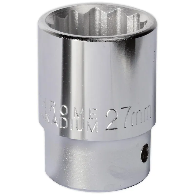 S34/27 Premier Socket 3/4'Sq Drive 27mm - Sealey