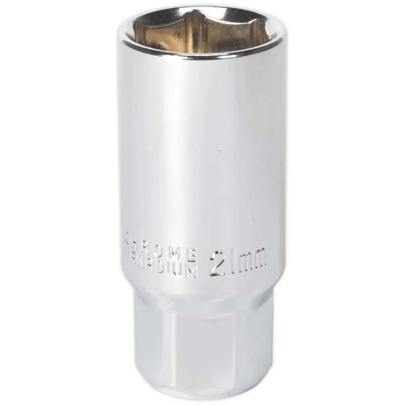 Sealey 3/8" Drive Magnetic Spark Plug Socket Metric 3/8" 21mm
