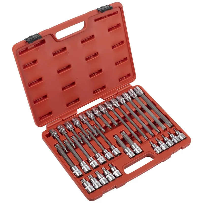 Sealey 32 Piece 1/2" Drive Torx Socket Bit Set 1/2"
