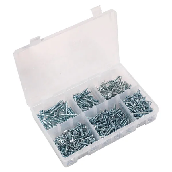 Sealey 700 Piece Pan Head Self Tapping Screw Assortment