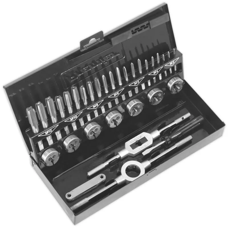 Sealey 32 Piece Metric Hss Tap and Die Set