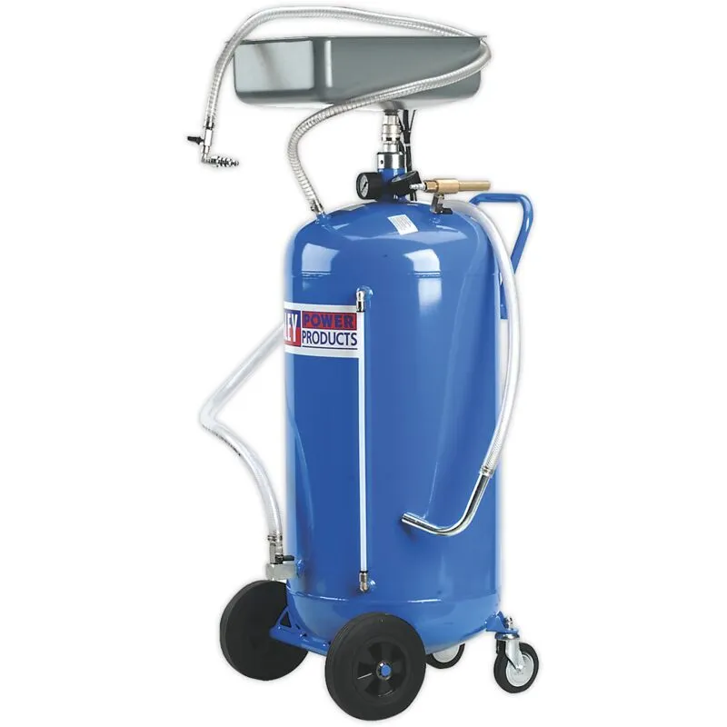 Sealey - AK459DX Air Discharge Mobile Oil Drainer with Probes 90L