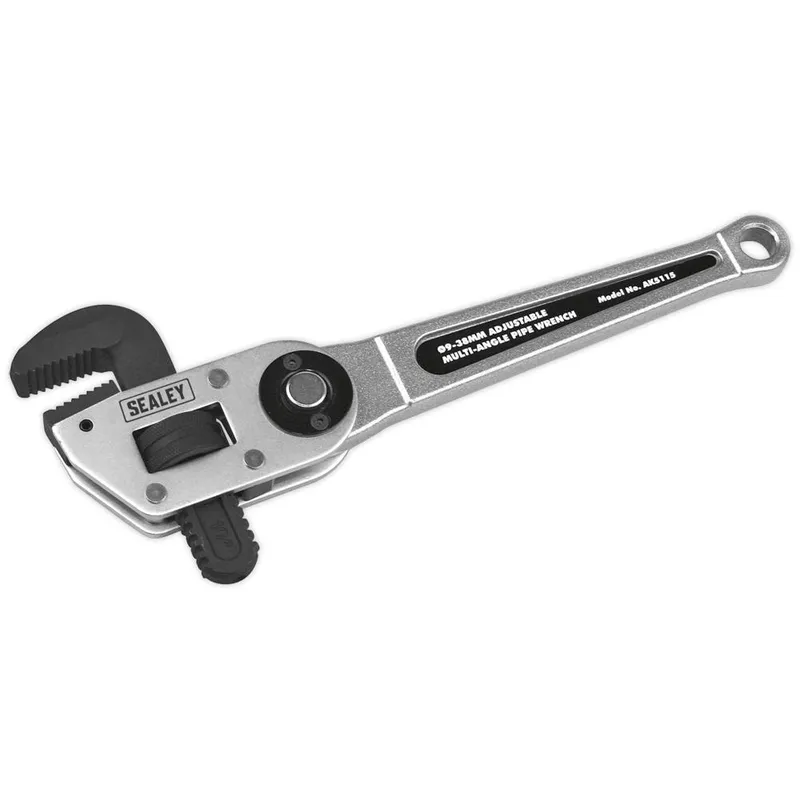 Sealey AK5115 Adjustable Multi-Angle Pipe Wrench Ø9-38mm