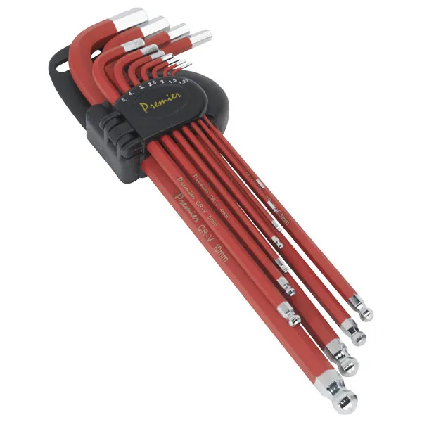 Sealey - AK7164 Premier Extra-Long Ball-End Hex Key Set 11pc